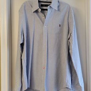 Ralph Lauren, blue striped long sleeve